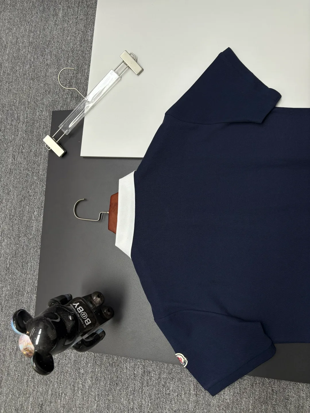 MONCLER LOGO New Arrival Polo Same Style 210 ， Factory New Arrival Versatile : Black White Royal Blue Size：M-3XL